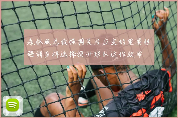森林狼总裁强调灵活应变的重要性强调多样选择提升球队运作效率